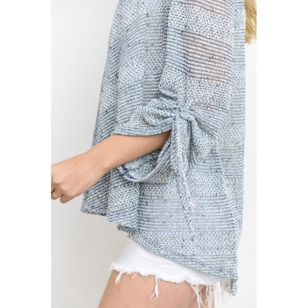 Heather Knitted Sheer Cardigan