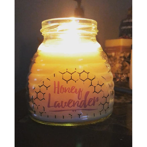 Honey Lavender Bee Hive Candle