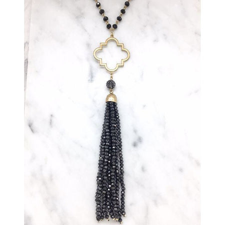 Flapper Fan Tassel Drop Earrings