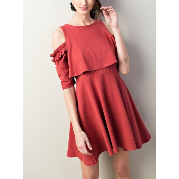 Mila Overlay Ruched Overlay Mini Dress