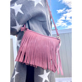 Fringe Rose Dust Crossbody