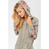 Graceful Rose Hooded Pullover