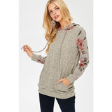 Graceful Rose Hooded Pullover