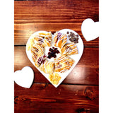 Heart Serving Board- White Marble