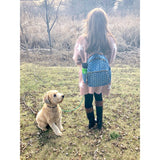 Distressed Denim Backpack/Hiking Bag